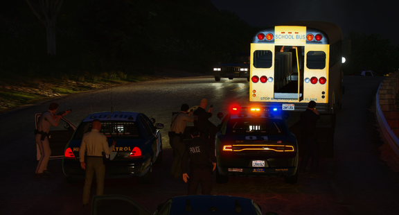 Felony Stop with a... bus?