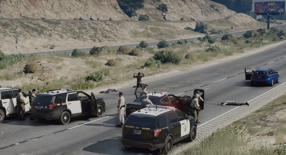 Felony Traffic Stop in process