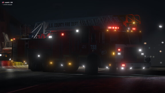 Quint-733 On scene on fog