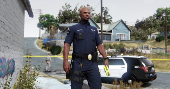 Officer LSPD on scene