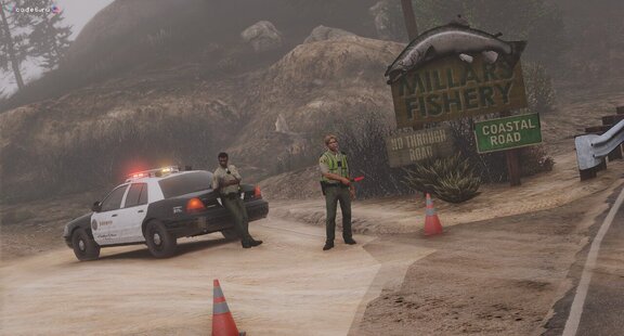 Coastal road blocked