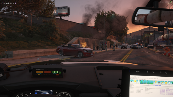 Burning car after inheritance