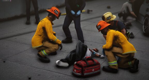 Medical assistance on traffic collision incident