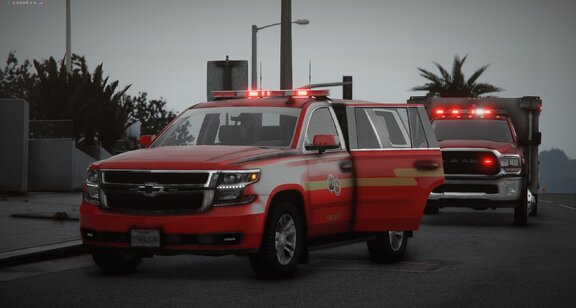 LSCoFD Batalion 5 & Squad 733 on traffic collision incident