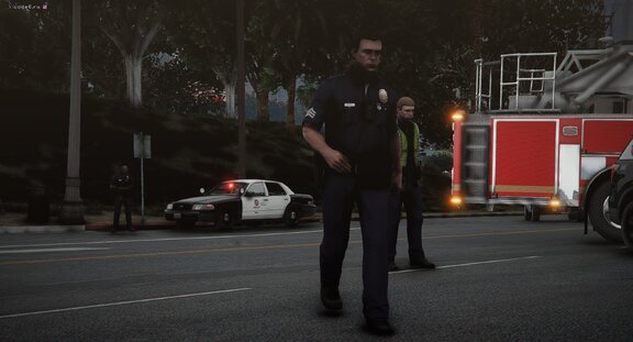 LSPD Sergeant on traffic collision incident