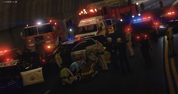 Massive tunnel accident