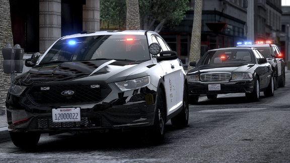 Police Sedan on Scene [2]