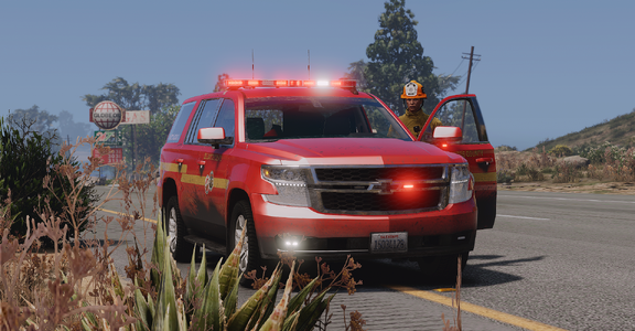 Firefighter prepared for the unexpected.