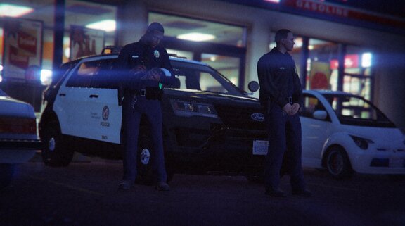 A break on night patrol