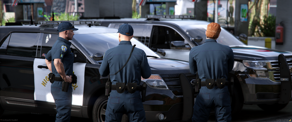 Officers on coffee break [2]