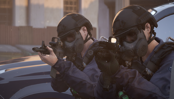In the crosshair