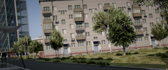 Лахтацентр не поместилась в кадр, все потому, что город озеленел