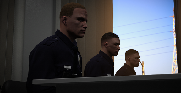 Cadets in the front row