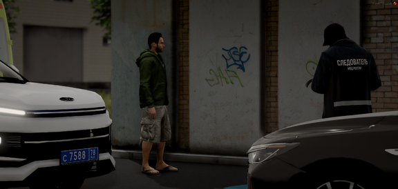 Следователь осматривает тело, которое выпало с балкона 16 этажа.