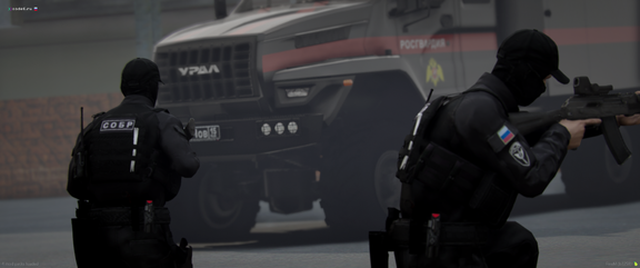 «За кадром — будни тех, кто стоит на стороне закона.»