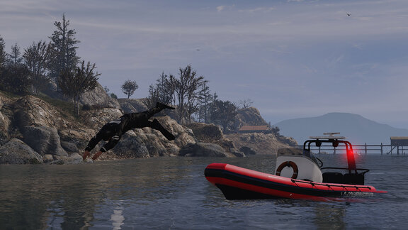 LSCoFD boat on Alamo Sea lake