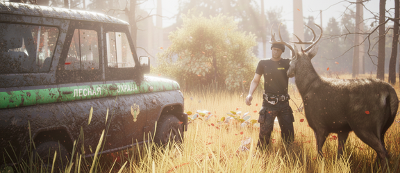 Лесную охрану узнают не по форме, а по тому, как зверь не боится рук.