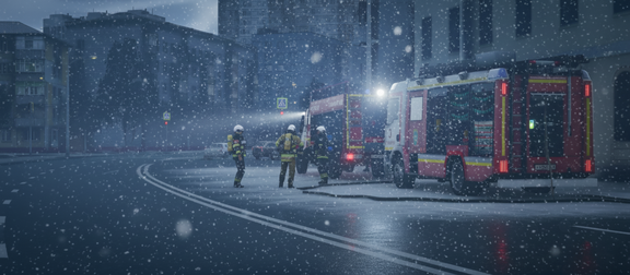 «Мороз крепчает — работа спасателей не заканчивается.»