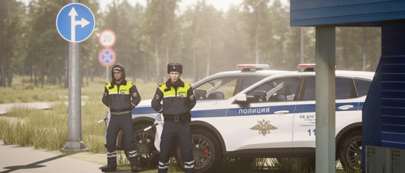 Работа ДПС, и днём и ночью, и в холод и зной.