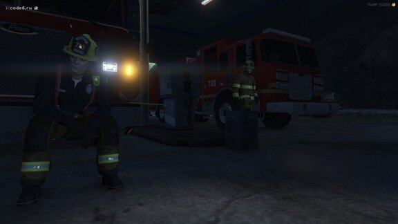 After scene on gas station