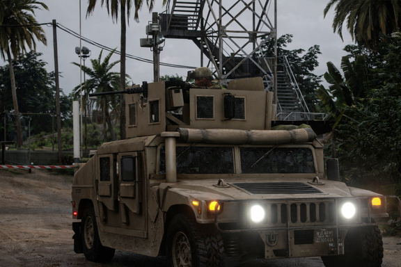 Pvt Wilson feeds his enemies with lead.