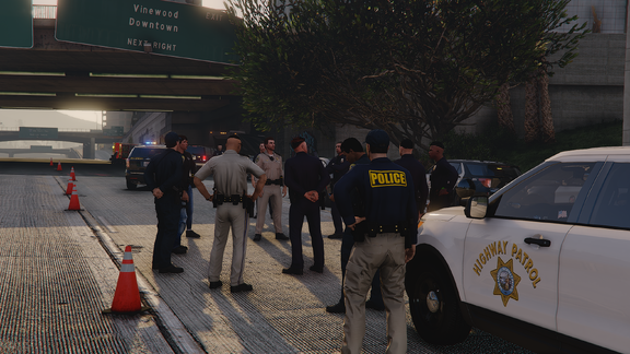 Highway Patrol Scene