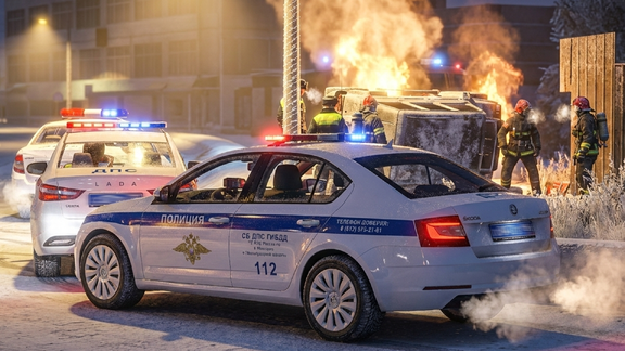 Предновогодняя ночь ДПС [1]