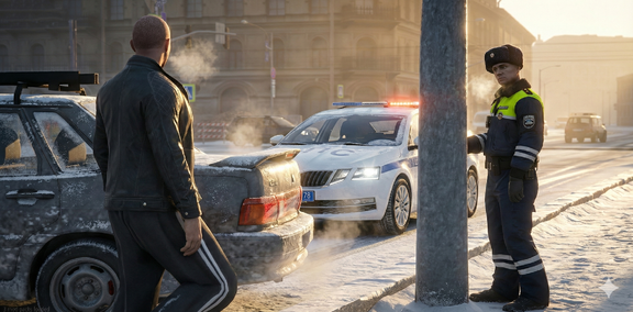 Дрифт на парковке ТЦ [2]