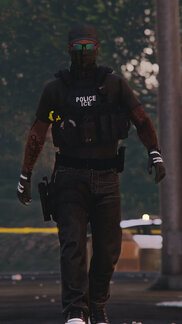 Look at him, walkin around grabbin his you-know-what.