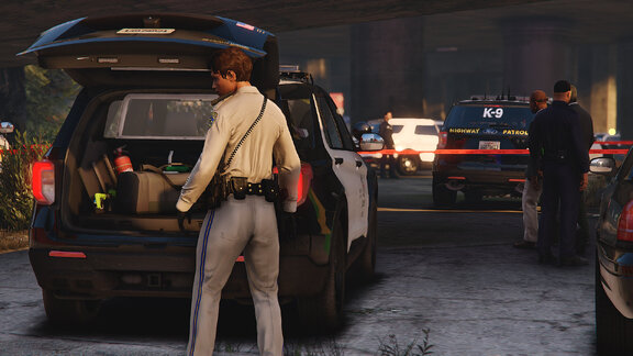 Or in the parkin lot, circling.