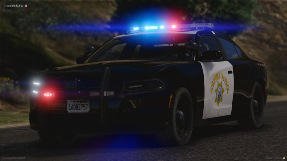 SAHP Dodge Charger responding