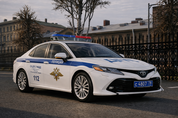Toyota Camry с лайтбаром Кибер-Шериф