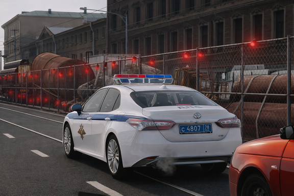 Toyota Camry с лайтбаром Кибер-Шериф [2]