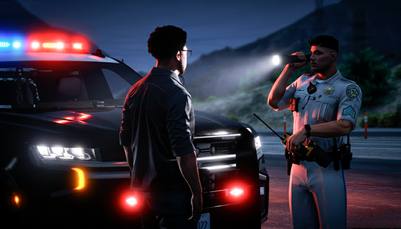 SAHP's roadside DUI check