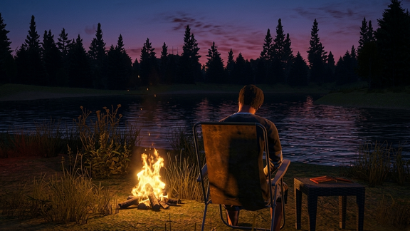 Тепло огня внизу и холодное, бесконечное небо над головой...