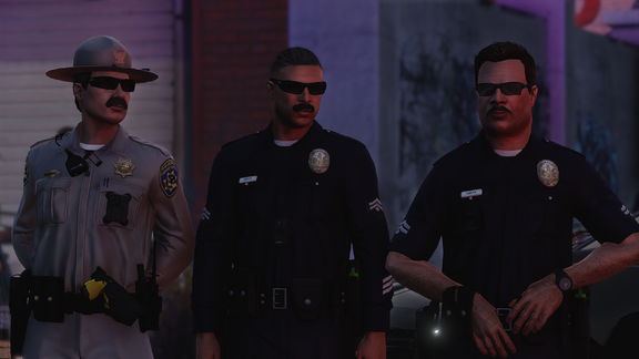 Mustaches and sunglasses