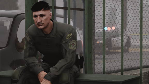 Just a man in a uniform, tired of the cruelty