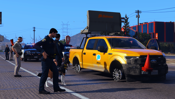 "SAHP chase of stolen truck underway"