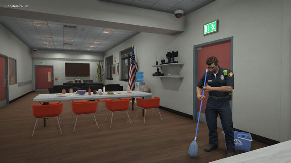 While everyone is working, you keep clean