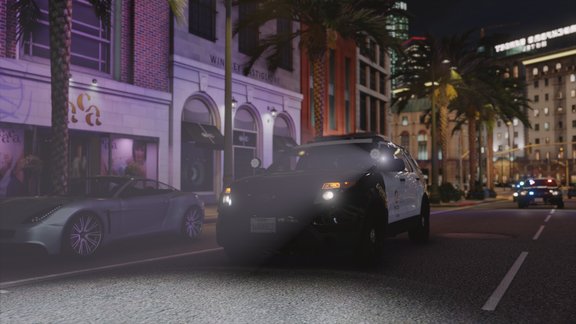 LSPD in pursuit of vehicle through DTLS
