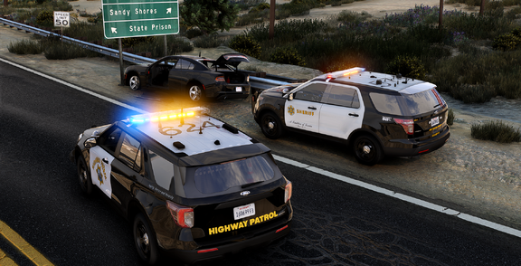 The suspect had an accident