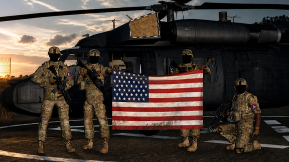 Brothers in arms, united under one flag.