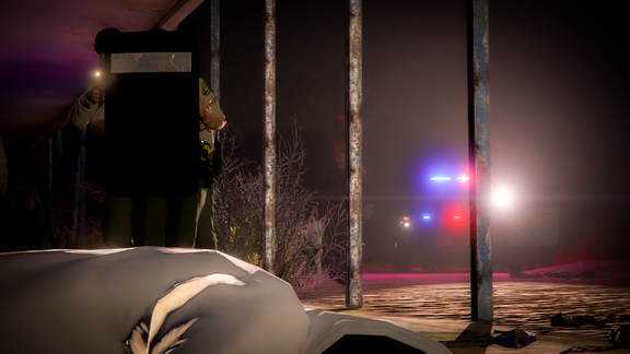 Suspect down, arrest in progress