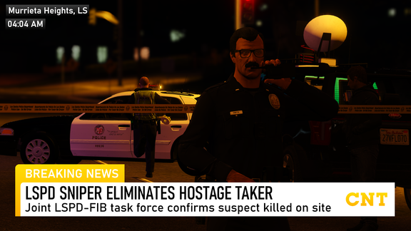 [CNT] LSPD SNIPER ELIMINATES HOSTAGE TAKER
