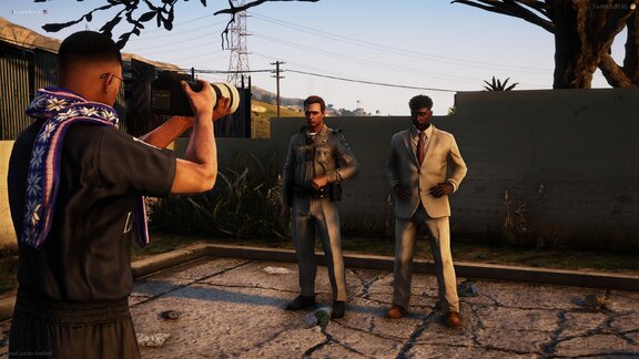 We teach the officer how to climb over fences correctly