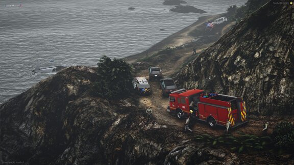 The crash site