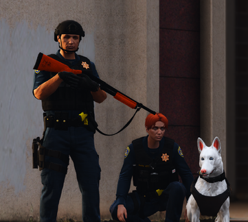 The goodest boy on the skirmish line