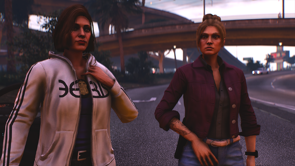Two Faces at Sundown