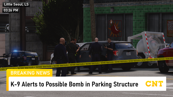 [CNT] K-9 Alerts to Possible Bomb in Parking Structure