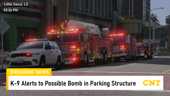 [CNT] K-9 Alerts to Possible Bomb in Parking Structure